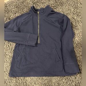 Lilly Pulitzer Navy Blue Skipper Pullover Sweatshirt Size XL